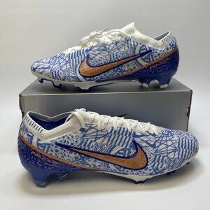 Nike Zoom Vapor 15 Elite CR7 FG, White/Metallic Copper-Concord, Sz 13 DQ5299 182